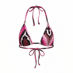 Snake Skin Micro Bikini Top